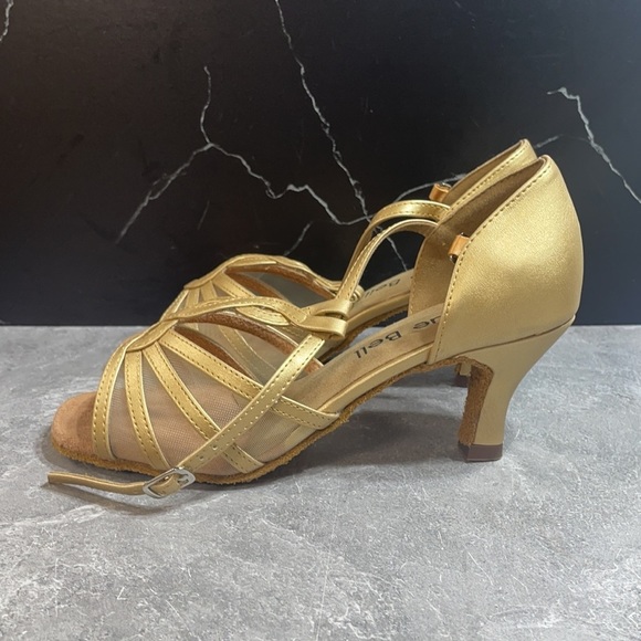 Blue Bell Heels Gold Size 6.5m - Picture 3 of 9